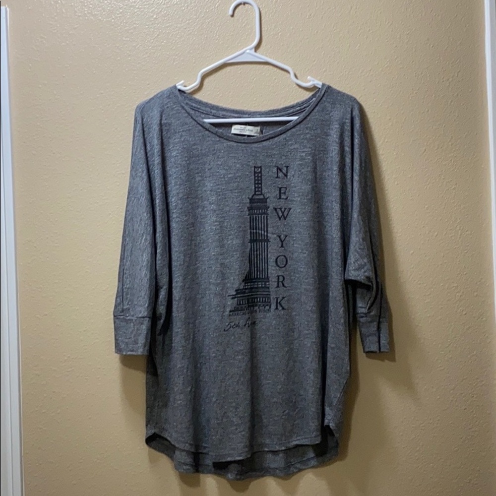 abercrombie three-fourths sleeve shirt !
